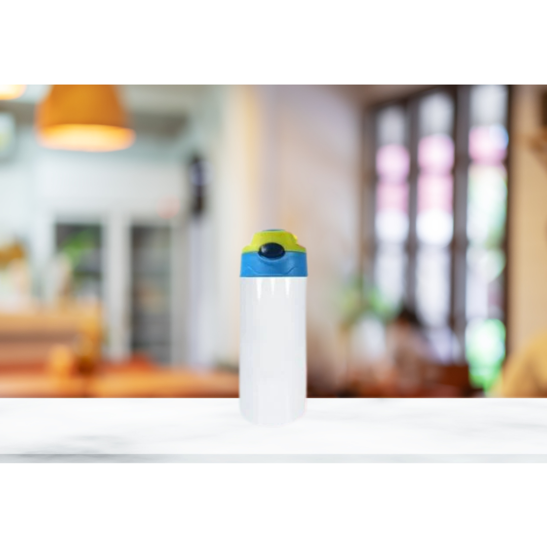 12oz Kids Flip Top Sublimation Water Bottle