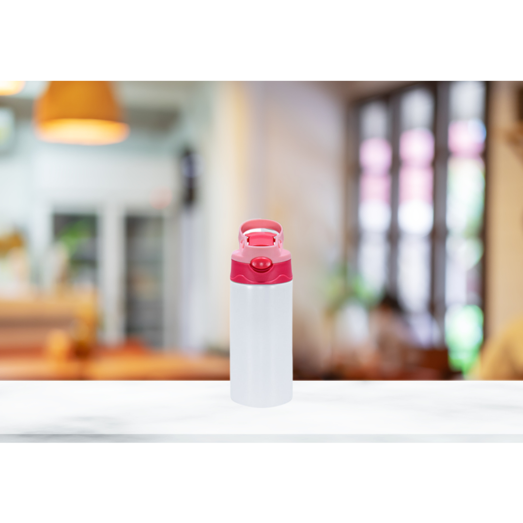 12oz Kids Flip Top Sublimation Water Bottle
