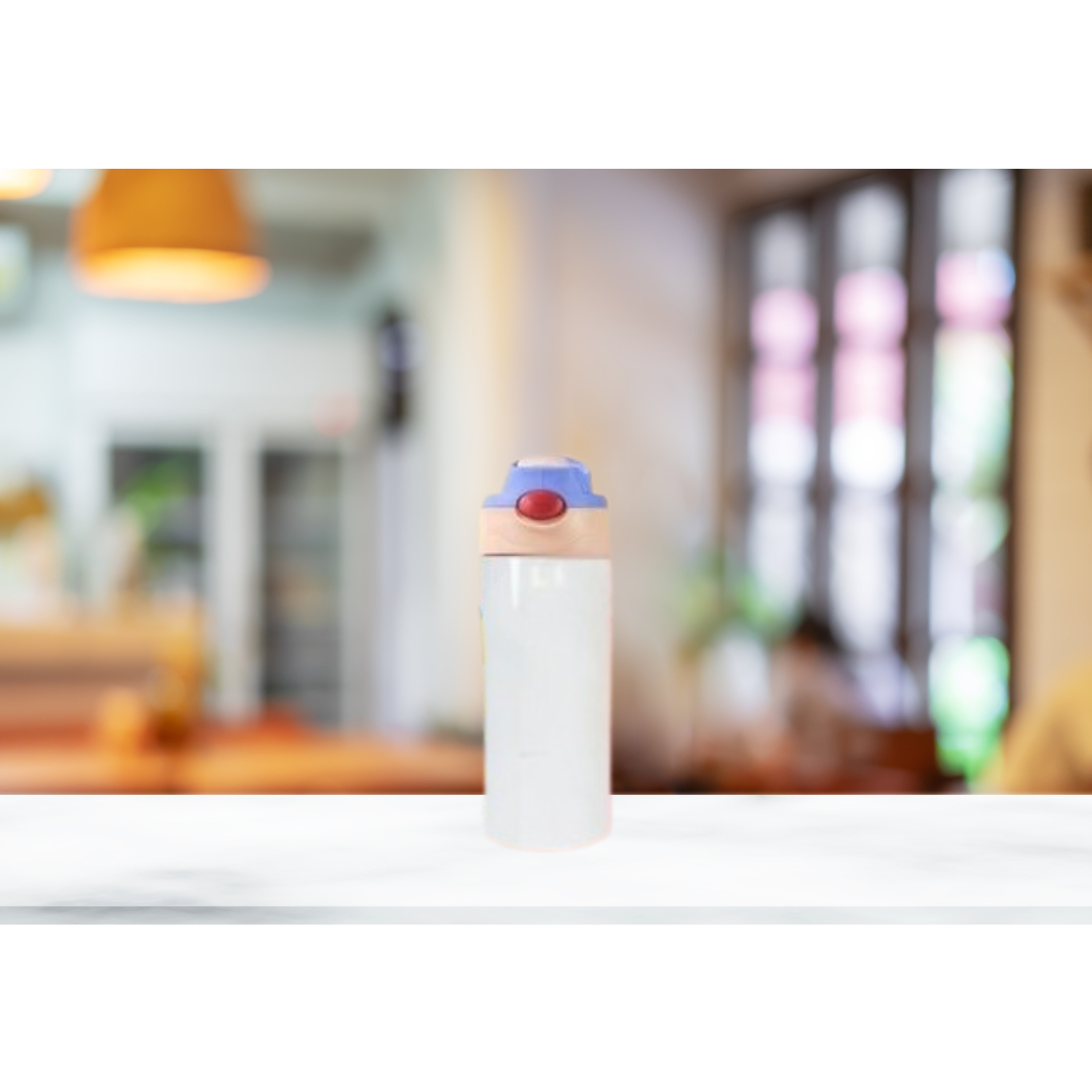 12oz Kids Flip Top Sublimation Water Bottle