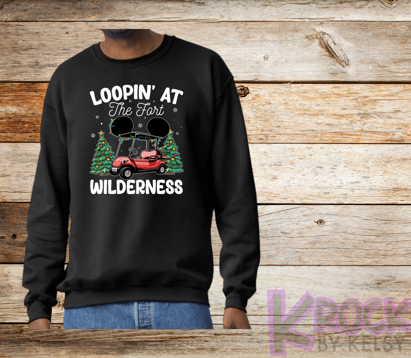 Loopin' At The Fort Wilderness - Adult Fleece Crew