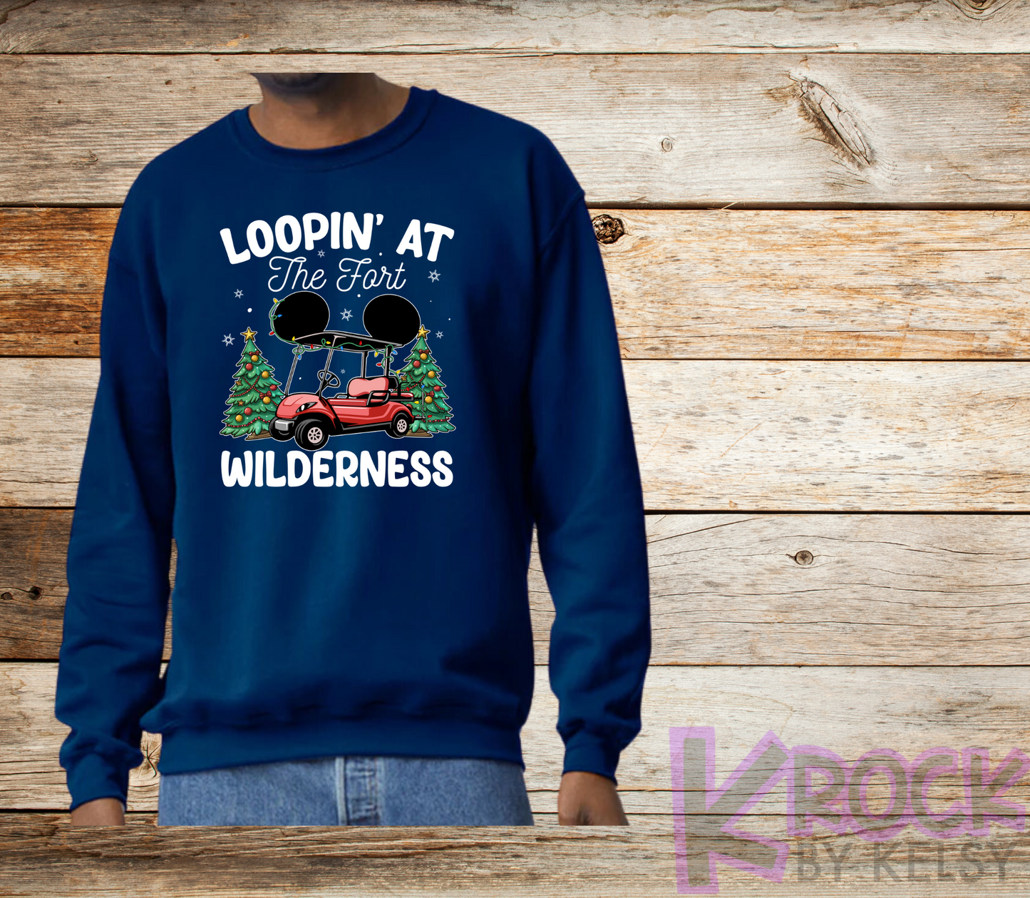 Loopin' At The Fort Wilderness - Adult Fleece Crew