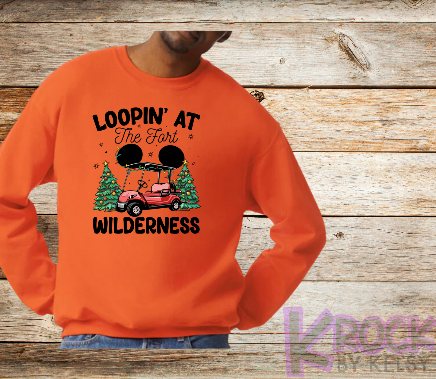 Loopin' At The Fort Wilderness - Adult Fleece Crew