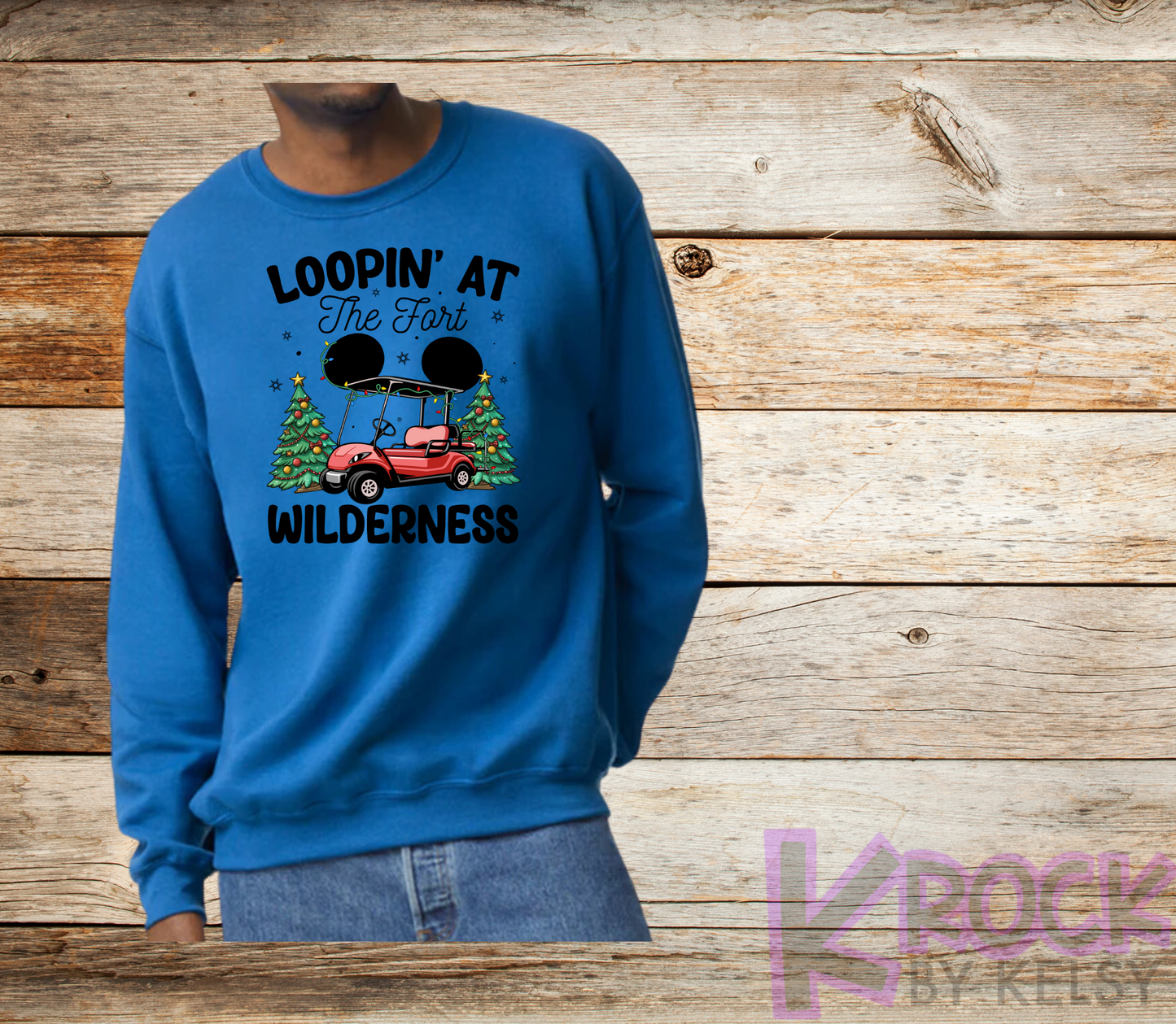 Loopin' At The Fort Wilderness - Adult Fleece Crew