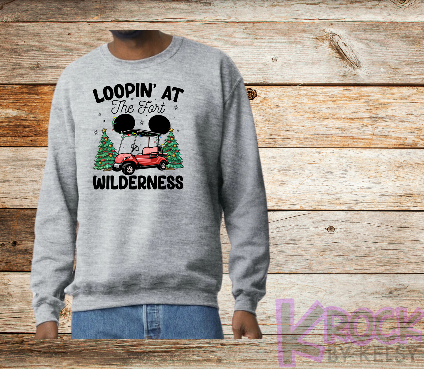 Loopin' At The Fort Wilderness - Adult Fleece Crew