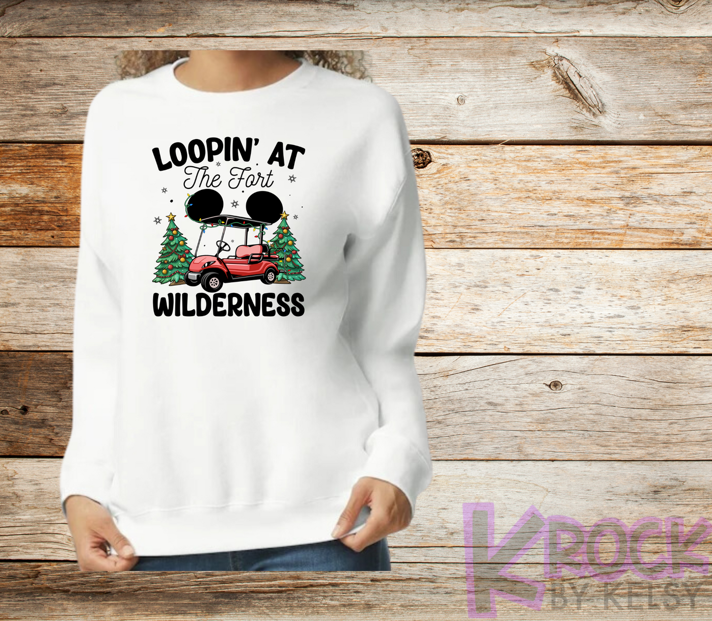 Loopin' At The Fort Wilderness - Adult Fleece Crew