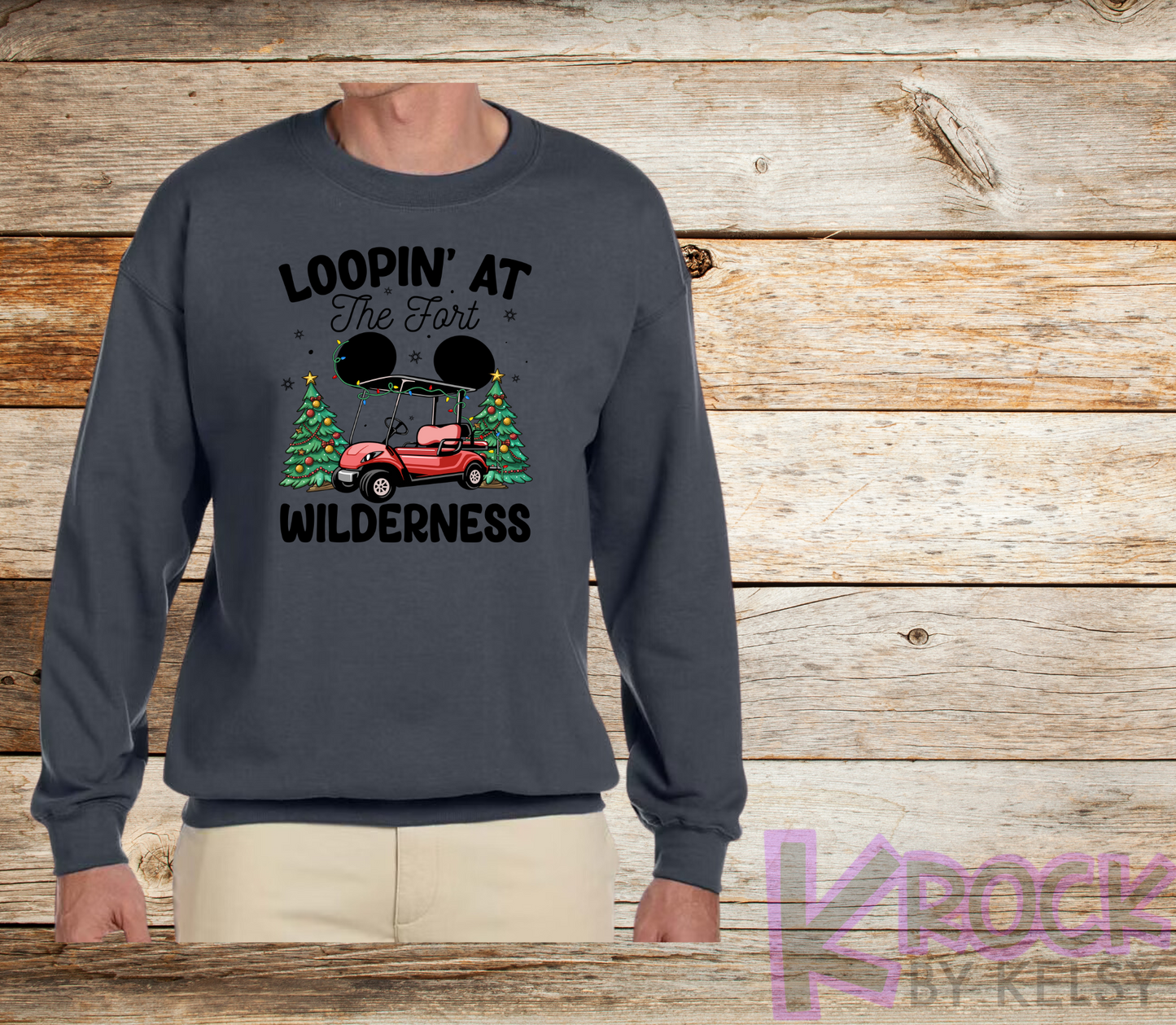 Loopin' At The Fort Wilderness - Adult Fleece Crew