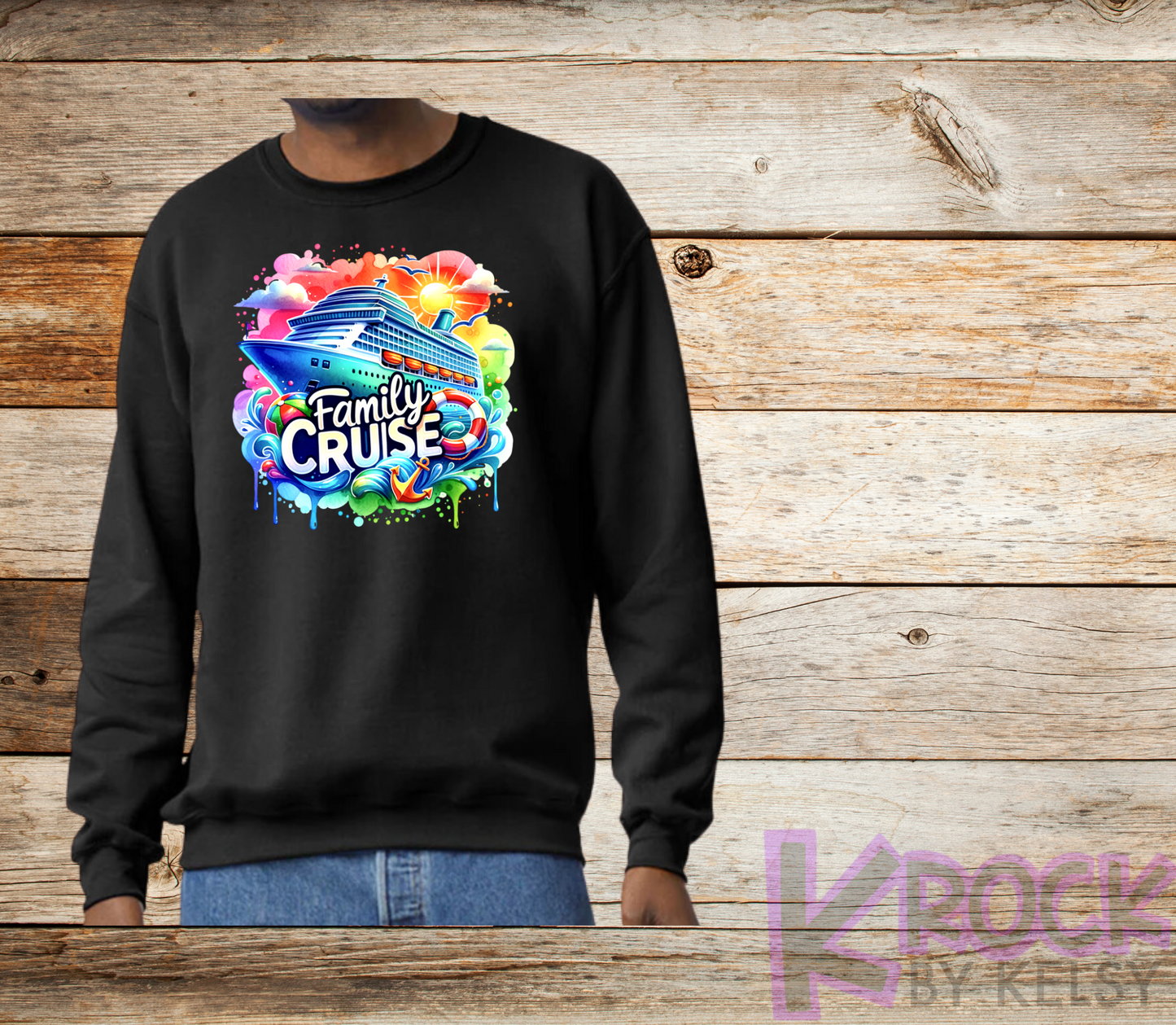 Family Cruise - Adult Unisex 50/50 Fleece Crew
