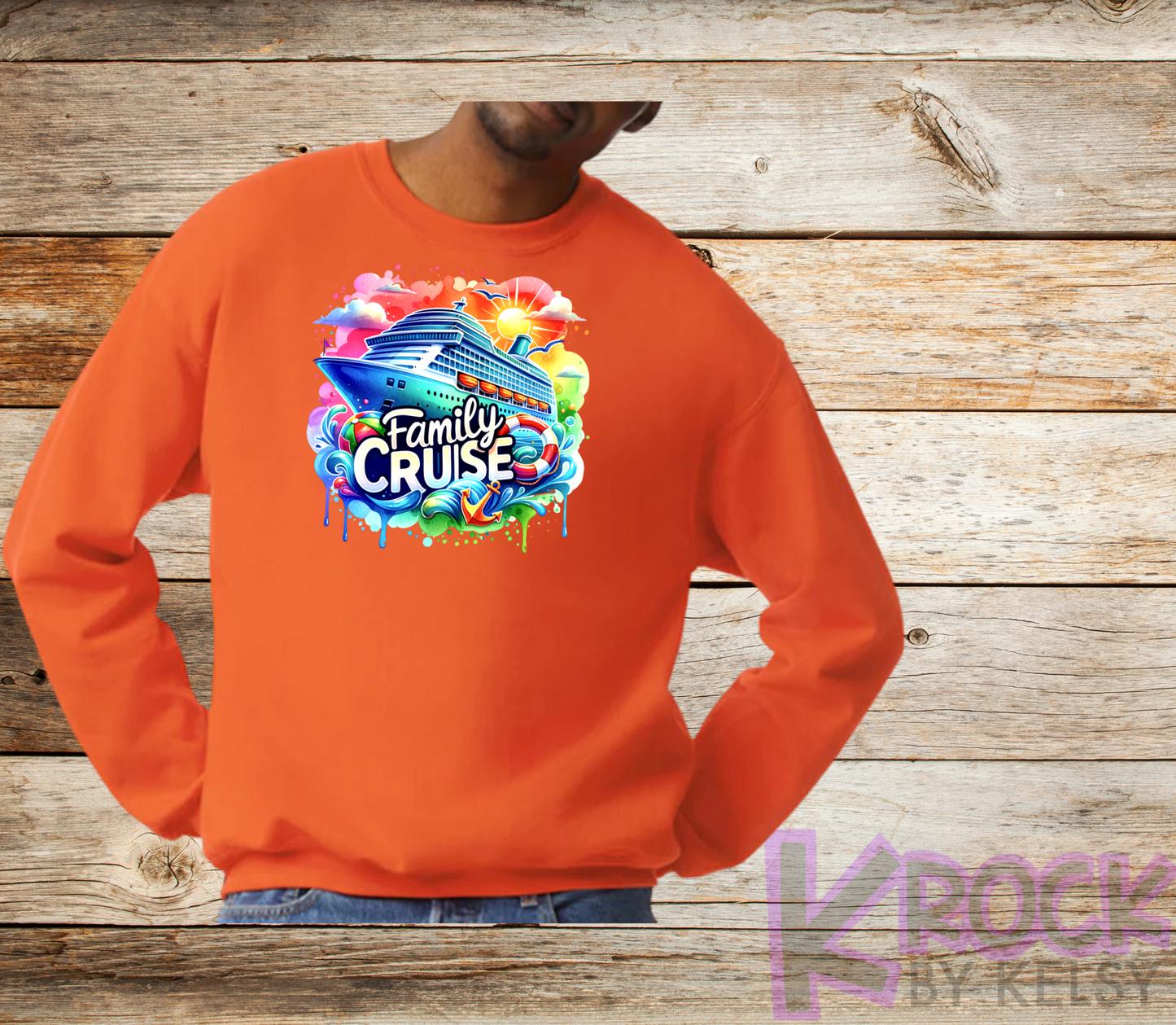 Family Cruise - Adult Unisex 50/50 Fleece Crew