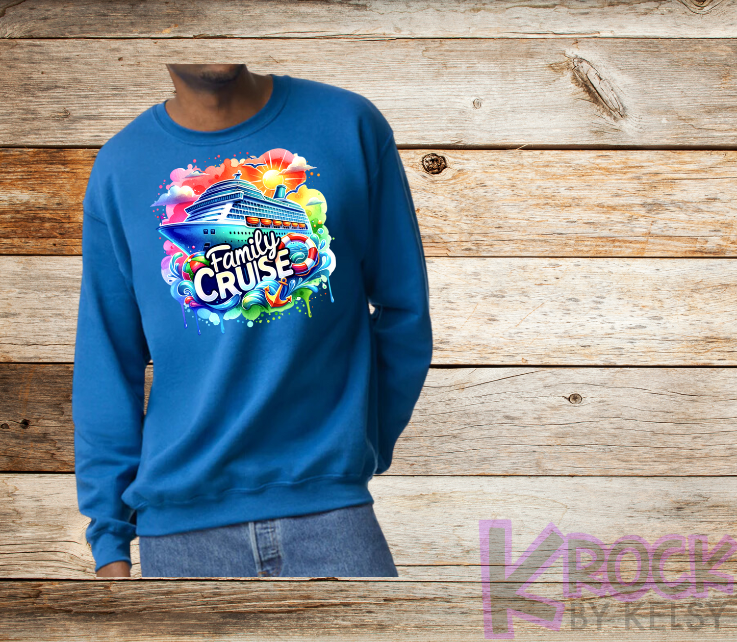 Family Cruise - Adult Unisex 50/50 Fleece Crew