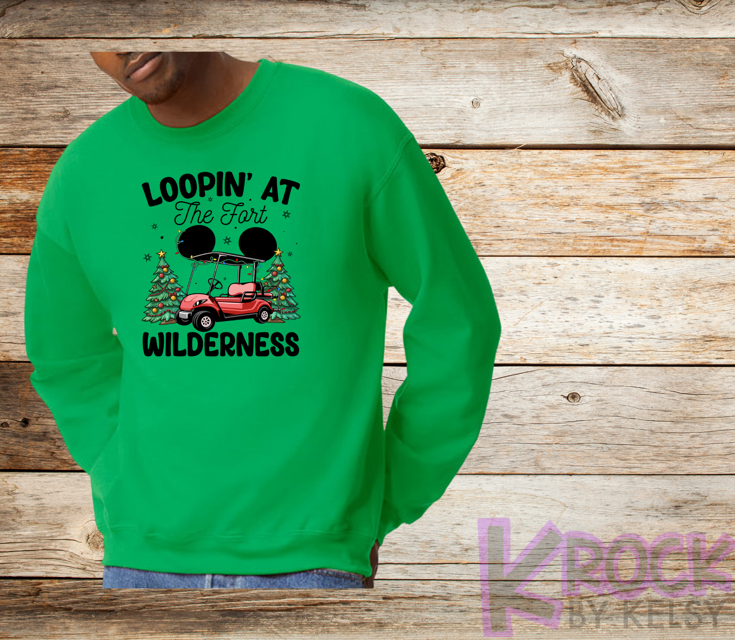 Loopin' At The Fort Wilderness - Adult Fleece Crew