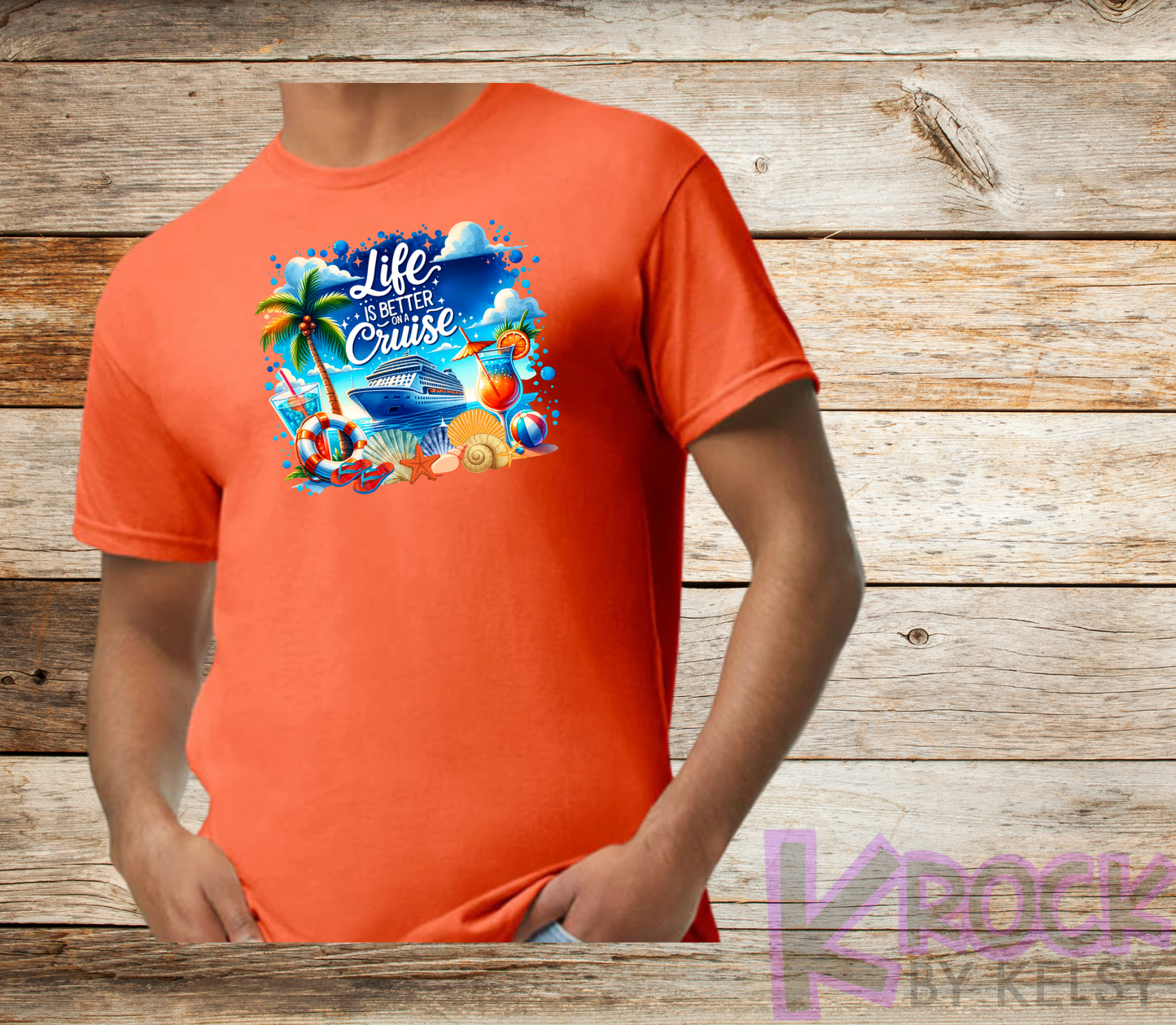 Life Is Better On A Cruise - Adult Unisex Cotton T-Shirt