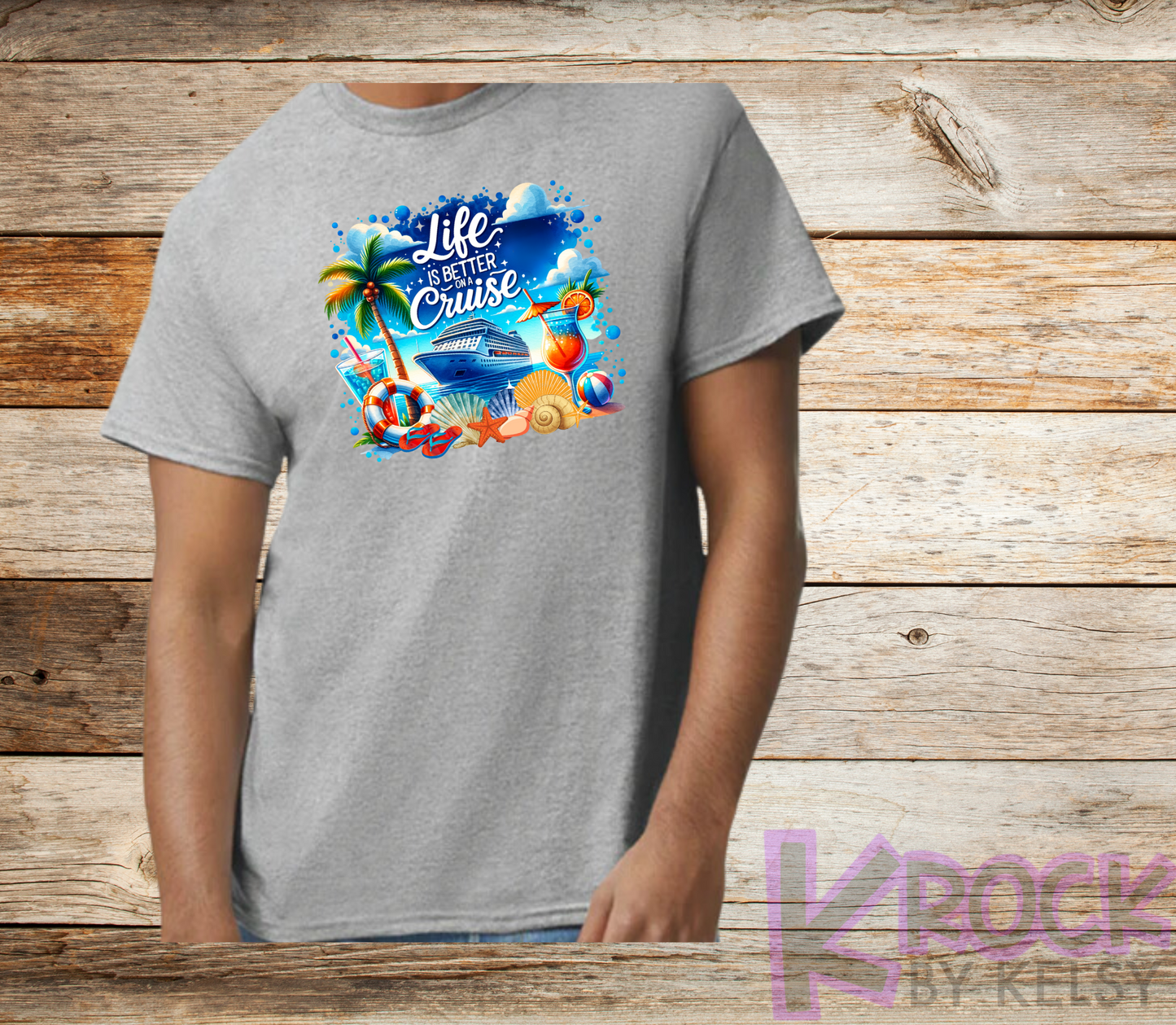 Life Is Better On A Cruise - Adult Unisex Cotton T-Shirt