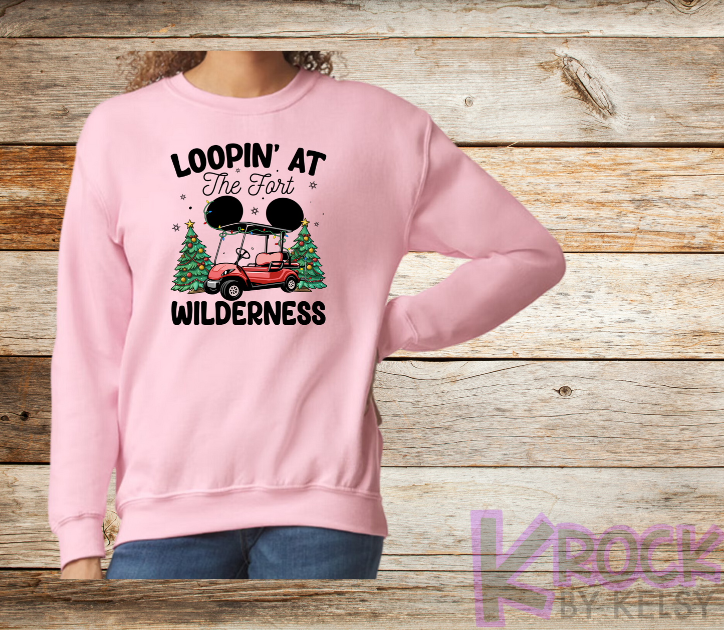Loopin' At The Fort Wilderness - Adult Fleece Crew