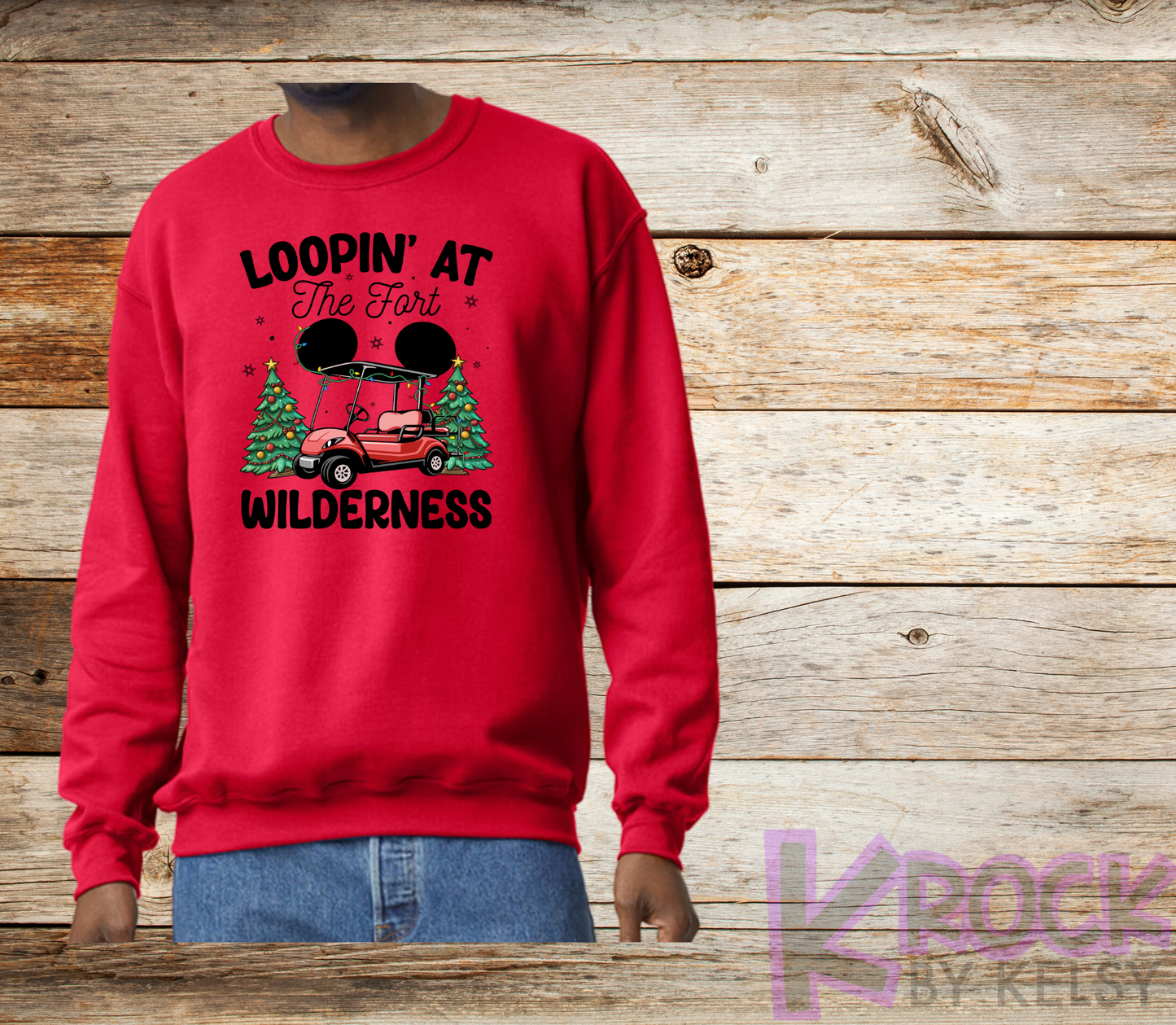 Loopin' At The Fort Wilderness - Adult Fleece Crew