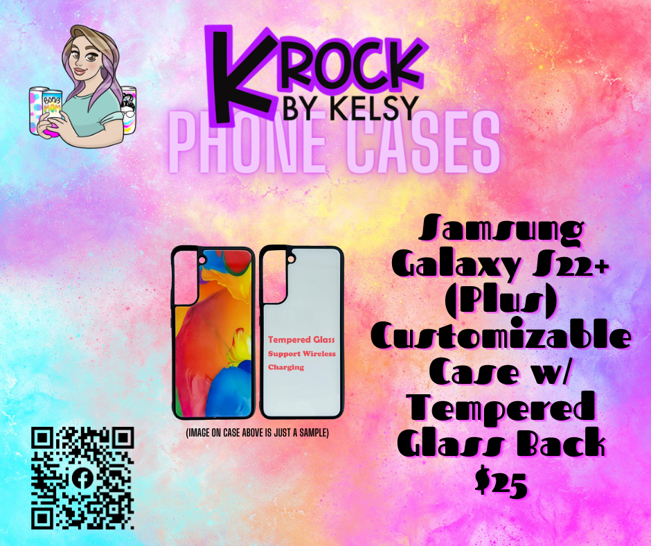 Samsung Galaxy S22+ Sublimation w/ Tempered Glass Back