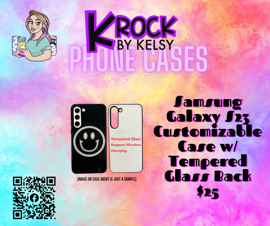 Samsung Galaxy S23 Sublimation w/ Tempered Glass Back