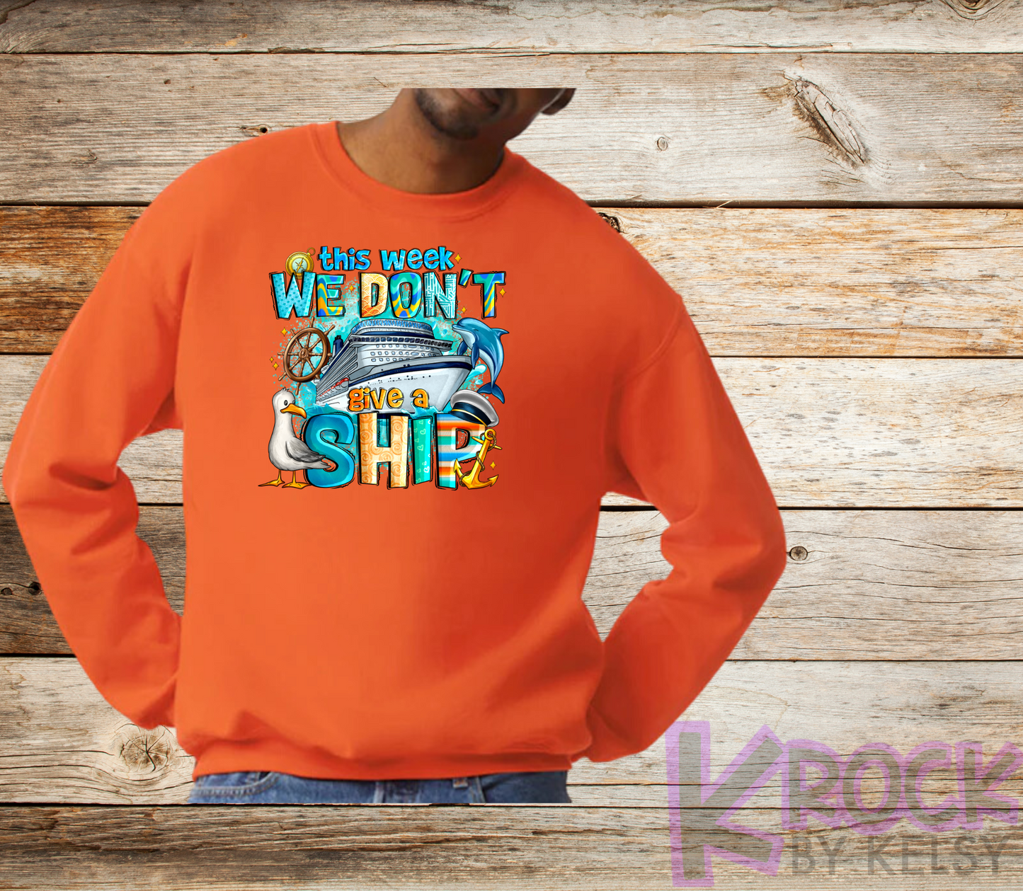 This Week We Don't Give A Ship - Adult Unisex 50/50 Fleece Crew