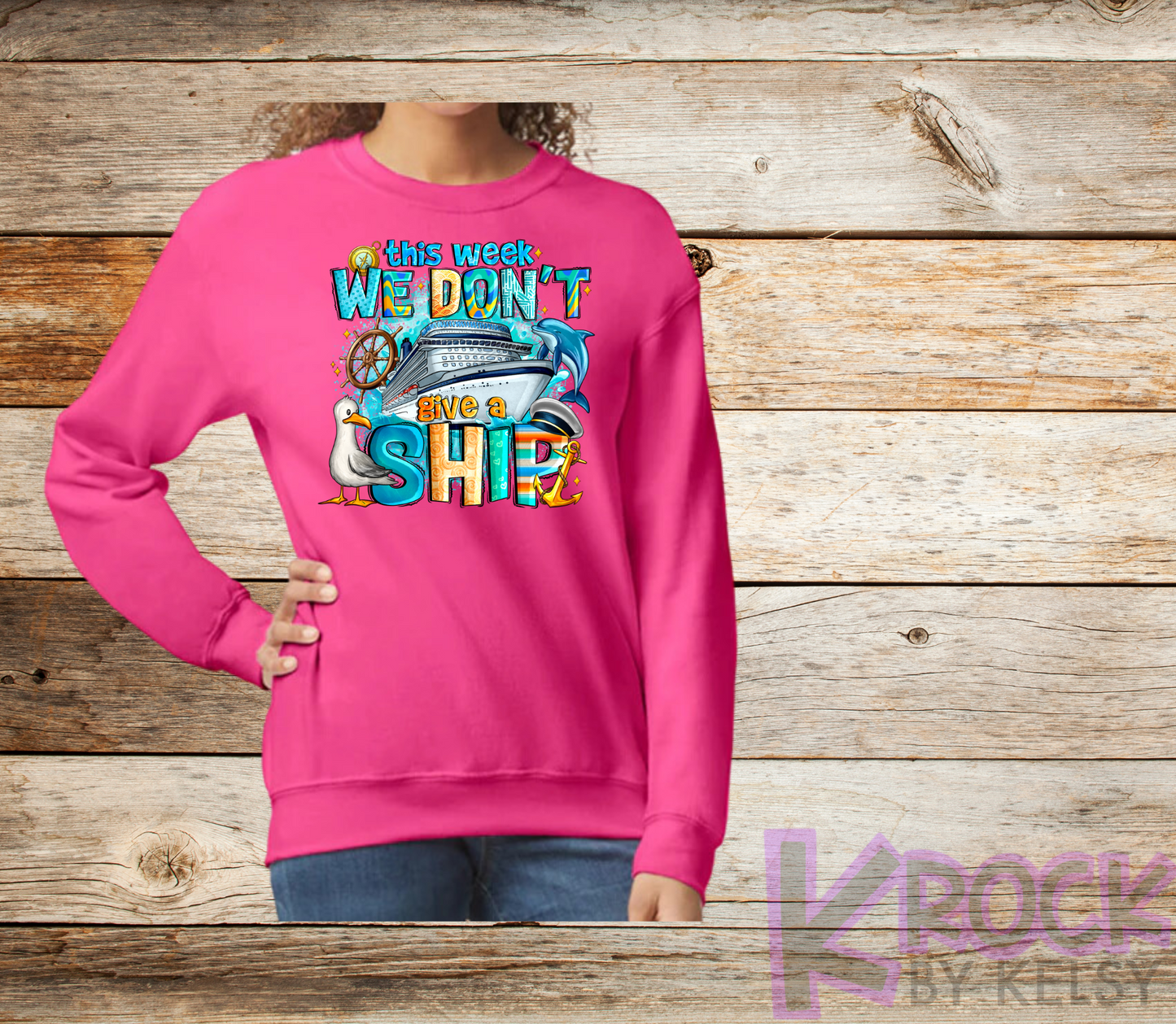 This Week We Don't Give A Ship - Adult Unisex 50/50 Fleece Crew
