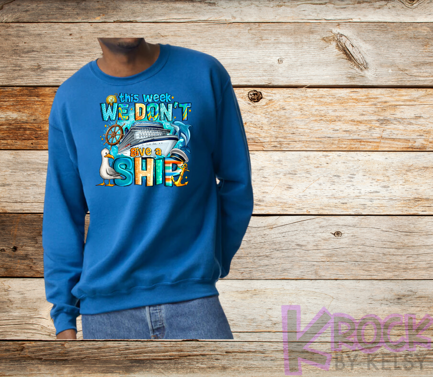 This Week We Don't Give A Ship - Adult Unisex 50/50 Fleece Crew
