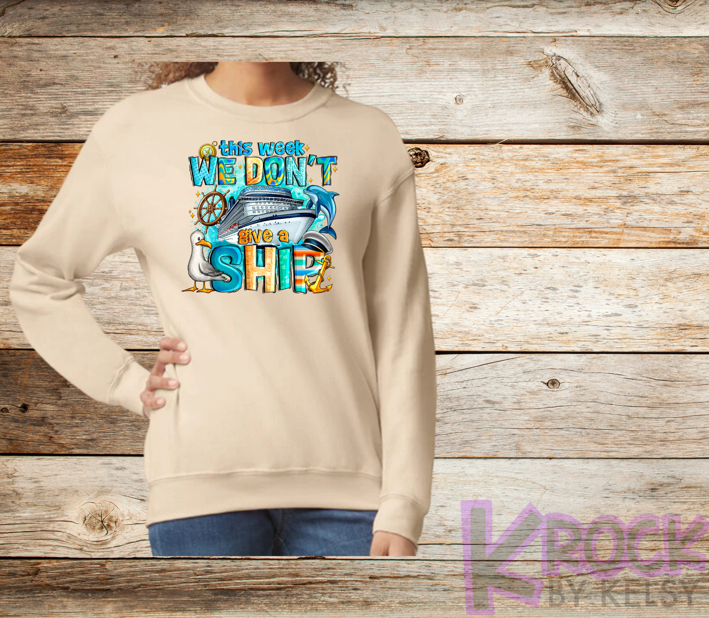 This Week We Don't Give A Ship - Adult Unisex 50/50 Fleece Crew