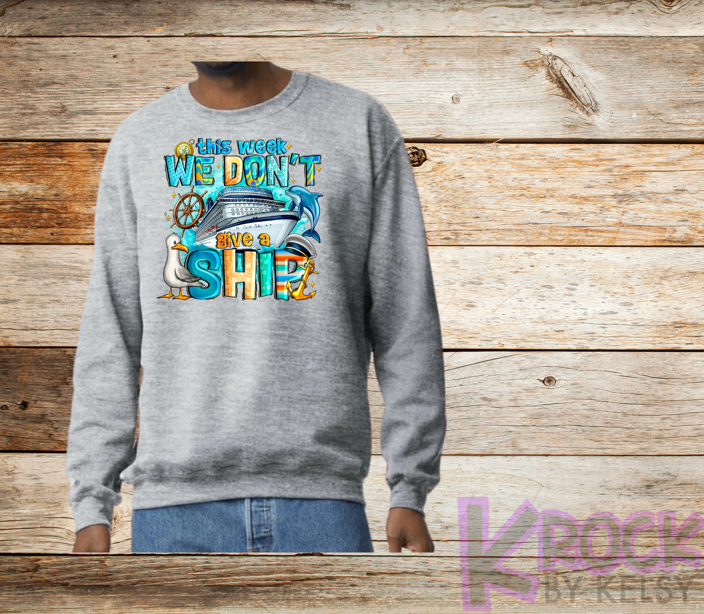 This Week We Don't Give A Ship - Adult Unisex 50/50 Fleece Crew