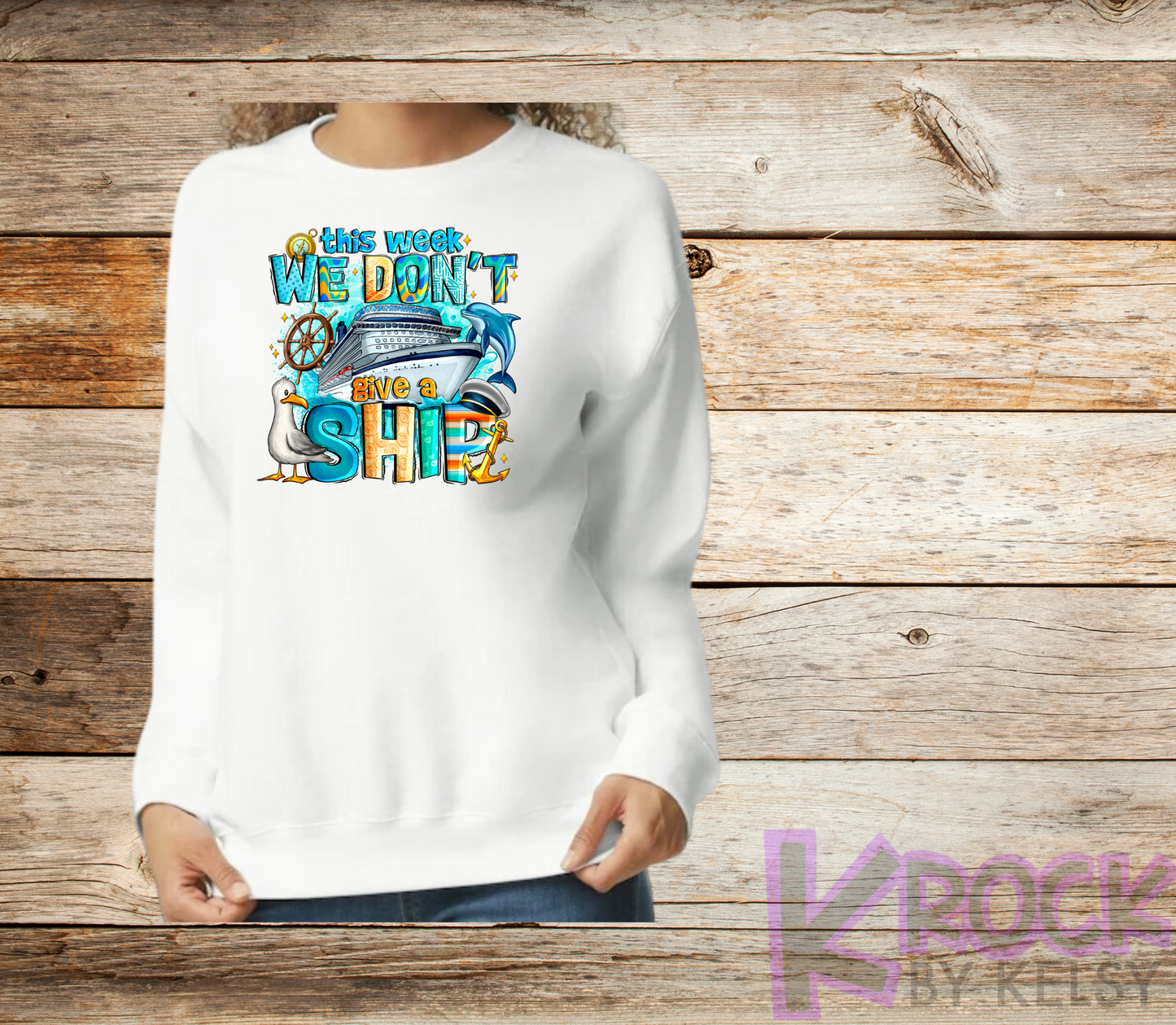 This Week We Don't Give A Ship - Adult Unisex 50/50 Fleece Crew