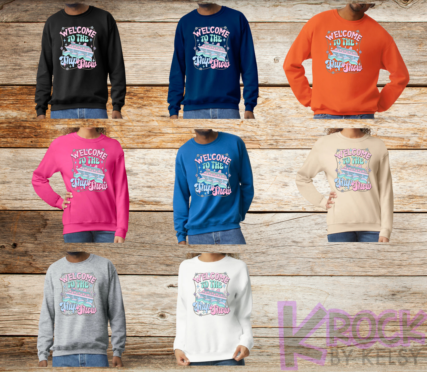 Welcome To The Ship Show - Adult Unisex 50/50 Fleece Crew