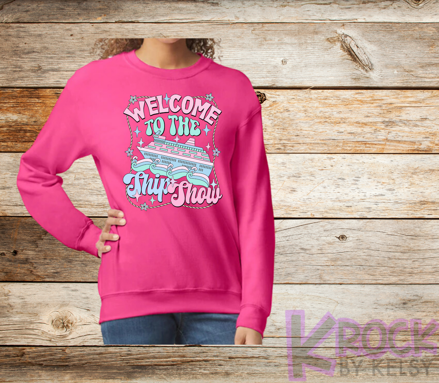 Welcome To The Ship Show - Adult Unisex 50/50 Fleece Crew