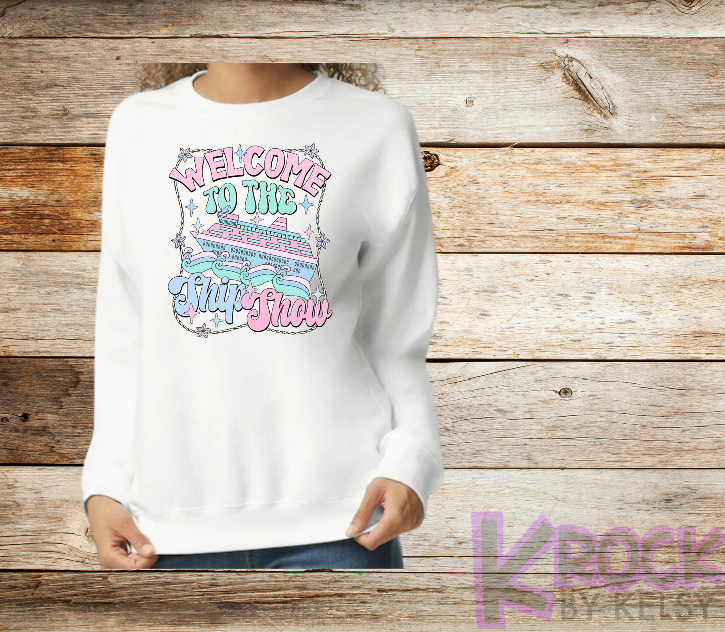 Welcome To The Ship Show - Adult Unisex 50/50 Fleece Crew