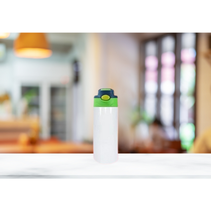 12oz Kids Flip Top Sublimation Water Bottle