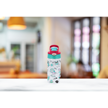 12oz Kids Flip Top Sublimation Water Bottle