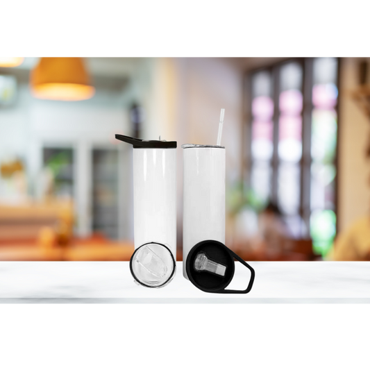 20oz Skinny 2-in-1 Sublimation Water Bottle Tumbler