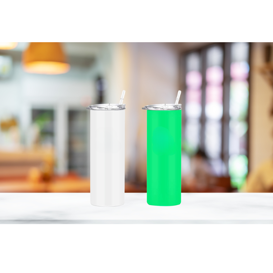20oz Skinny Glow In The Dark Sublimation Tumbler